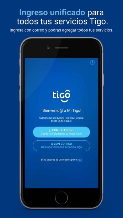 Emulate iPhone app Mi Tigo (Antes Tigo Shop) using MyAndroid