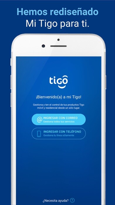 Emulate iPhone app Mi Tigo - Colombia using MyAndroid