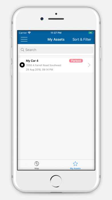 Emulate iPhone app miTrail - GPS Tracker using MyAndroid