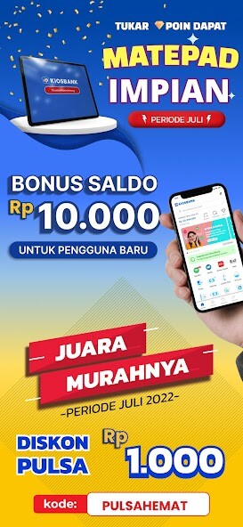 Run android online APK Mitra Kiosbank: Pulsa  PPOB from MyAndroid or emulate Mitra Kiosbank: Pulsa  PPOB using MyAndroid