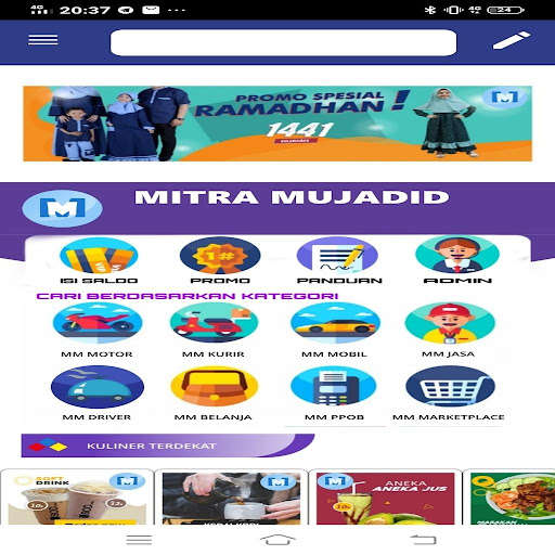 Run android online APK Mitra Mujaddid (Aplikasi Driver) from MyAndroid or emulate Mitra Mujaddid (Aplikasi Driver) using MyAndroid