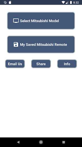 Run android online APK Mitsubishi TV Remote from MyAndroid or emulate Mitsubishi TV Remote using MyAndroid