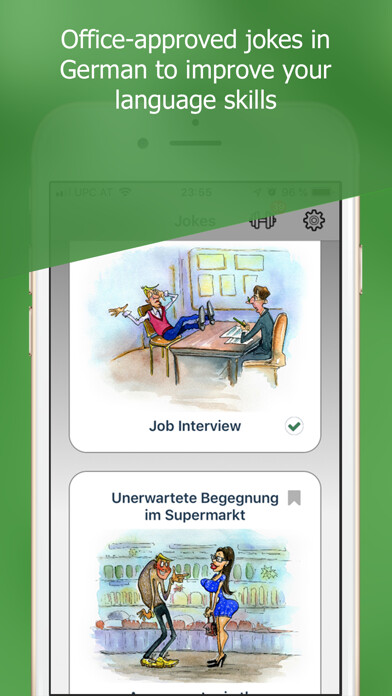 Emulate iPhone app Mit Witzen Deutsch lernen using MyAndroid Emulate iPhone app Mit Witzen Deutsch lernen using MyAndroid