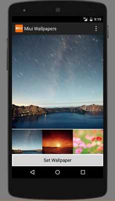 Emulate Android APK Miui Wallpapers