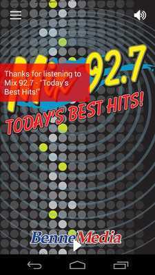 Emulate Android APK Mix 92.7 Todays Best Hits Emulate Android APK Mix 92.7 Todays Best Hits