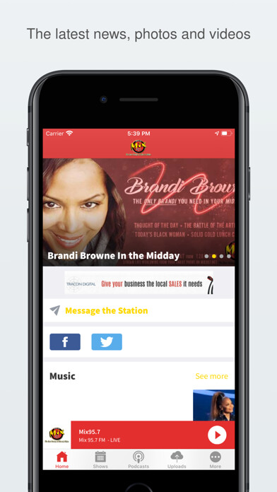 Emulate iPhone app Mix95.7 using MyAndroid Emulate iPhone app Mix95.7 using MyAndroid