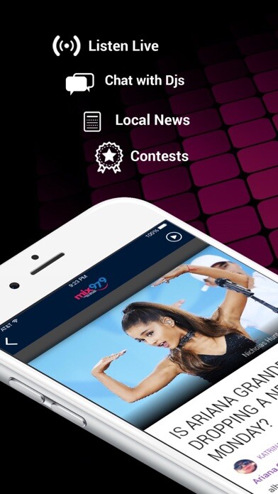 Emulate iPhone app Mix 97.9 FM (KODM) using MyAndroid Emulate iPhone app Mix 97.9 FM (KODM) using MyAndroid