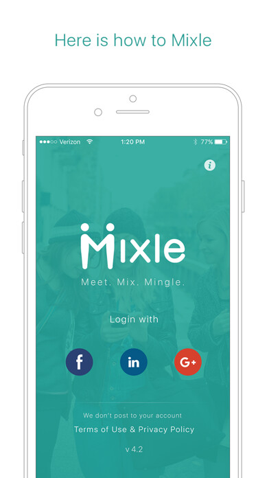 Emulate iPhone app Mixle - Meet. Mix. Mingle. using MyAndroid Emulate iPhone app Mixle - Meet. Mix. Mingle. using MyAndroid