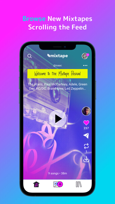 Emulate iPhone app Mixtape Social Music using MyAndroid Emulate iPhone app Mixtape Social Music using MyAndroid