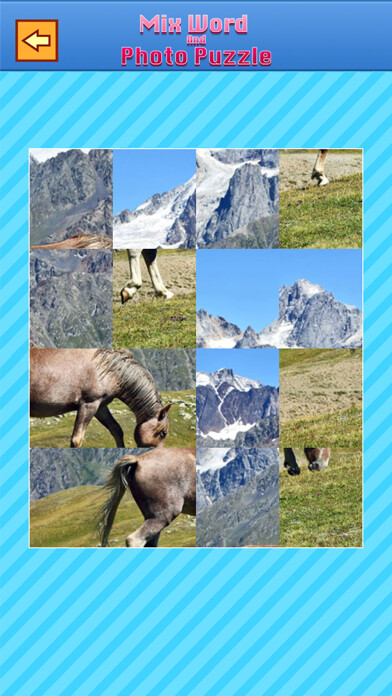 Emulate iPhone app Mix Word and Photo Puzzle using MyAndroid