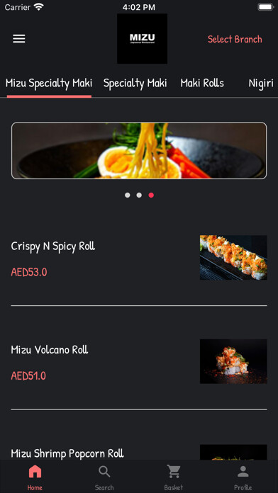 Emulate iPhone app Mizu Restaurant using MyAndroid Emulate iPhone app Mizu Restaurant using MyAndroid