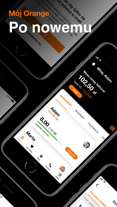 Emulate iPhone app Mój Orange using MyAndroid
