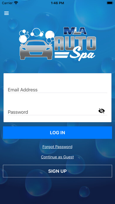 Emulate iPhone app MLA Auto Spa Car Wash using MyAndroid Emulate iPhone app MLA Auto Spa Car Wash using MyAndroid