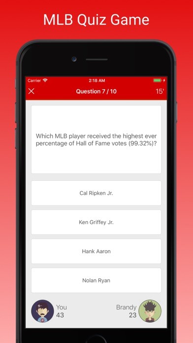 Emulate iPhone app MLB Fan Quiz using MyAndroid Emulate iPhone app MLB Fan Quiz using MyAndroid