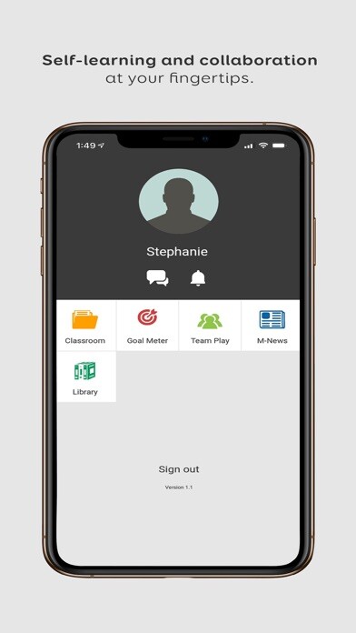 Emulate iPhone app M-Learning Lippo Malls using MyAndroid