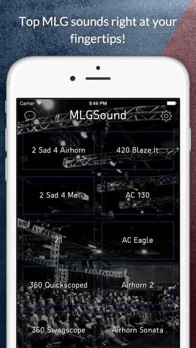 Emulate iPhone app MLGSound - The Best Illuminati MLG Soundboard & Sounds using MyAndroid