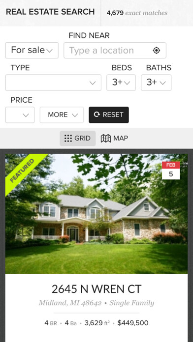 Emulate iPhone app MLive.com: Real Estate using MyAndroid
