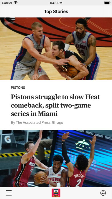 Emulate iPhone app MLive: Detroit Pistons News using MyAndroid Emulate iPhone app MLive: Detroit Pistons News using MyAndroid