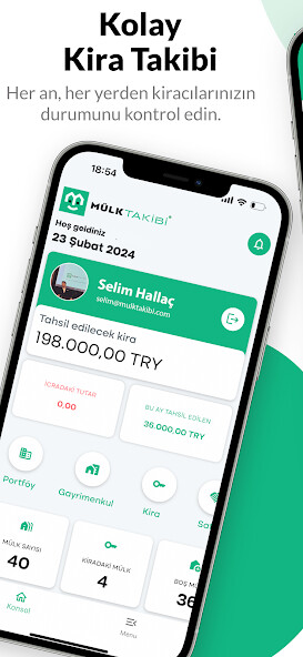 Emulate iPhone app Mülk Takibi using MyAndroid