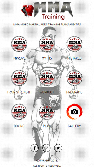 Emulate iPhone app MMA Training and Fitness using MyAndroid