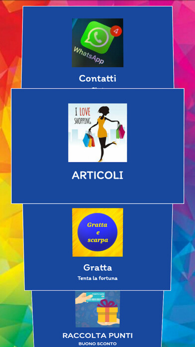 Emulate iPhone app M&M Calzature using MyAndroid