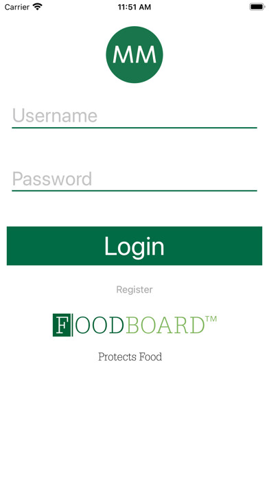 Emulate iPhone app MM FOODBOARD™ using MyAndroid