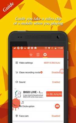 Emulate Android APK M Mobizen Screen Recorder Tip