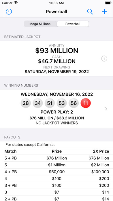 Emulate iPhone app MMPB: MegaMillions & Powerball using MyAndroid