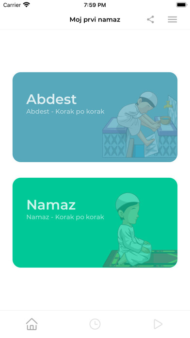 Emulate iPhone app mNamaz - Prayer step by step using MyAndroid Emulate iPhone app mNamaz - Prayer step by step using MyAndroid