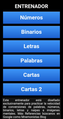 Emulate Android APK Mnemotecnia Entrenador Emulate Android APK Mnemotecnia Entrenador