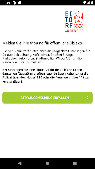Run android online APK Mängel melden - DeinEitorf from MyAndroid or emulate Mängel melden - DeinEitorf using MyAndroid