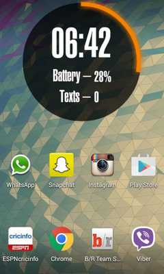 Emulate Android APK MNML UCCW Clock Widget Pack