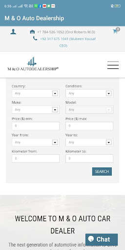 Run android online APK M & O Auto Dealership from MyAndroid or emulate M & O Auto Dealership using MyAndroid