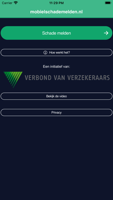 Emulate iPhone app Mobielschademelden.nl using MyAndroid Emulate iPhone app Mobielschademelden.nl using MyAndroid