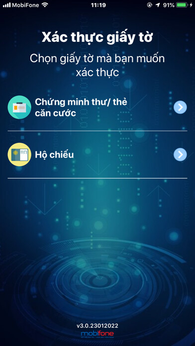 Emulate iPhone app MobiFone eKYC using MyAndroid