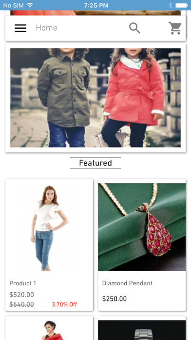 Emulate iPhone app Mobile App for WooCommerce using MyAndroid Emulate iPhone app Mobile App for WooCommerce using MyAndroid