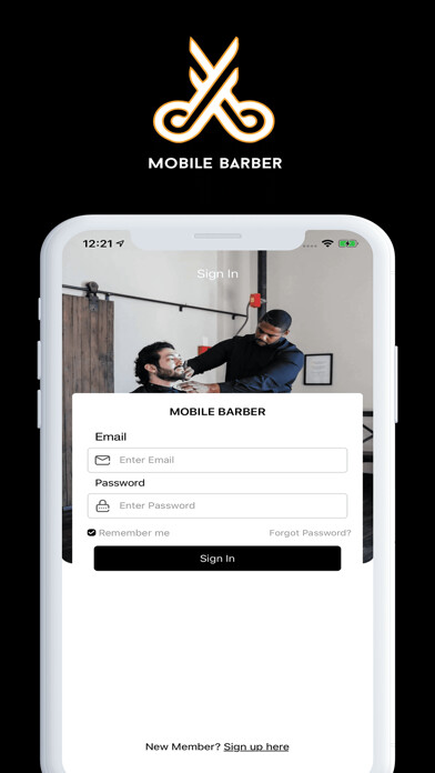 Emulate iPhone app Mobile Barber app using MyAndroid