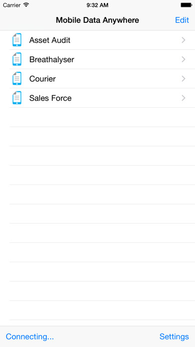 Emulate iPhone app Mobile Data Anywhere using MyAndroid