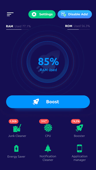 Run android online APK Mobile Expert: Booster Cleaner from MyAndroid or emulate Mobile Expert: Booster Cleaner using MyAndroid