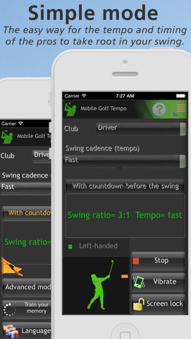 Emulate iPhone app Mobile Golf Tempo using MyAndroid Emulate iPhone app Mobile Golf Tempo using MyAndroid