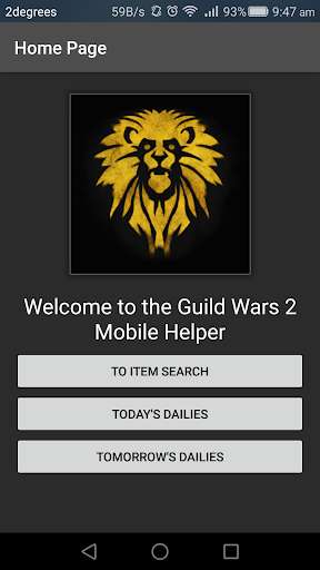 Run android online APK Mobile Helper for Guild Wars 2 from MyAndroid or emulate Mobile Helper for Guild Wars 2 using MyAndroid