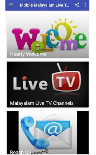 Run android online APK Mobile Malayalam Live TV HD Channels from MyAndroid or emulate Mobile Malayalam Live TV HD Channels using MyAndroid