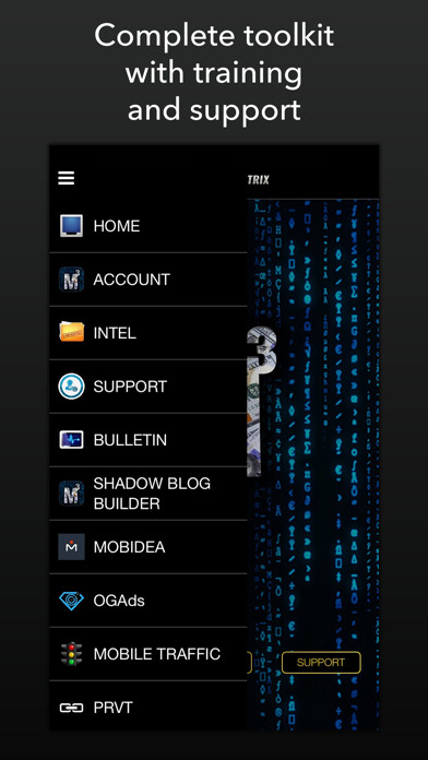 Emulate iPhone app Mobile Money Matrix using MyAndroid