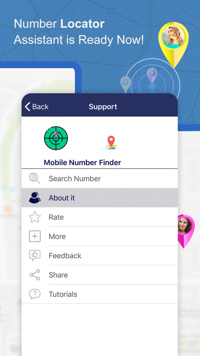 Emulate iPhone app Mobile Number Finder . using MyAndroid