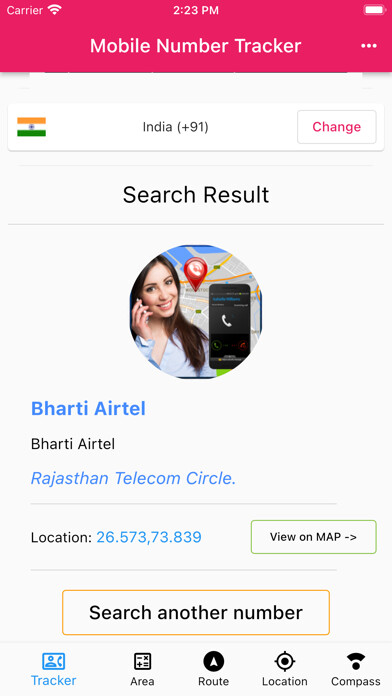 Emulate iPhone app Mobile Number Info Tracker using MyAndroid Emulate iPhone app Mobile Number Info Tracker using MyAndroid