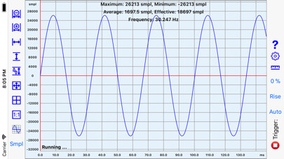 Emulate iPhone app Mobile Oscilloscope using MyAndroid