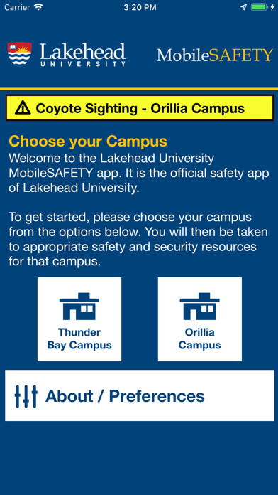 Emulate iPhone app Mobile Safety - Lakehead U using MyAndroid Emulate iPhone app Mobile Safety - Lakehead U using MyAndroid