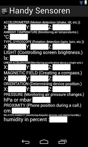 Run android online APK Mobile sensors test from MyAndroid or emulate Mobile sensors test using MyAndroid