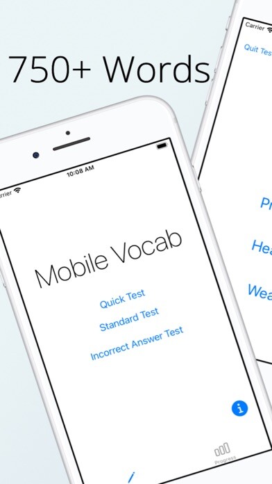 Emulate iPhone app Mobile Vocab using MyAndroid