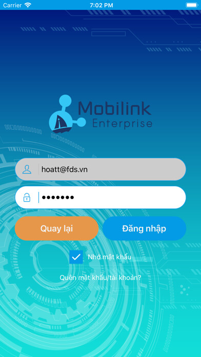 Emulate iPhone app Mobilink App using MyAndroid